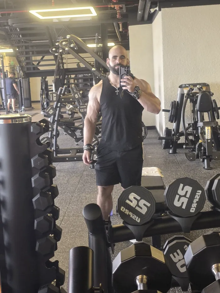 Renzo hoy en el gimnasio